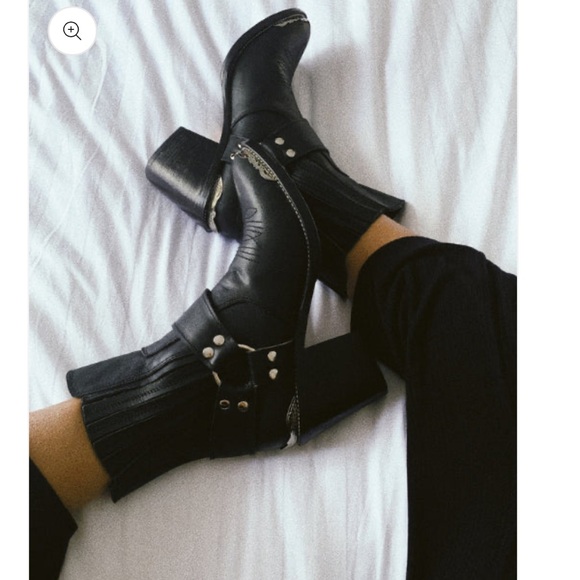 Ankle boots. Cowboy boots. Real leather. - Picture 3 of 9